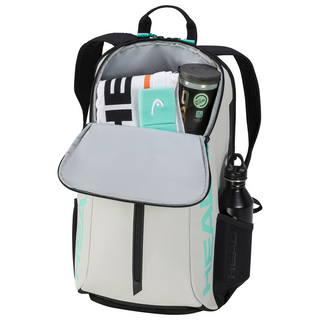 HEAD Tour Tennis Racket Backpack - Grey/Teal