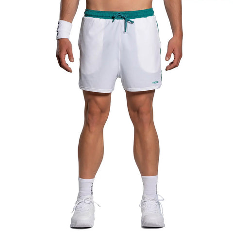 NOX Pro Mens Shorts - White / Ivy Green