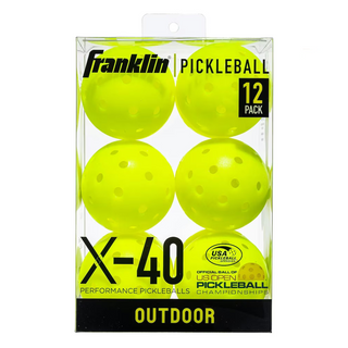 Franklin X-40 Outdoor Pickleball Balls - 12 Pack
