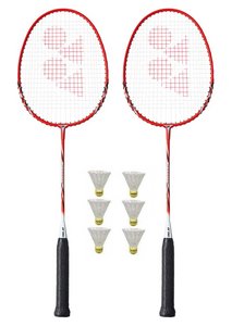 2 x Yonex B7000 2 Badminton Rackets + 6 Shuttlecocks