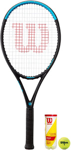 Wilson Ultra Power 103 Graphite Tennis Racket + 3 Balls