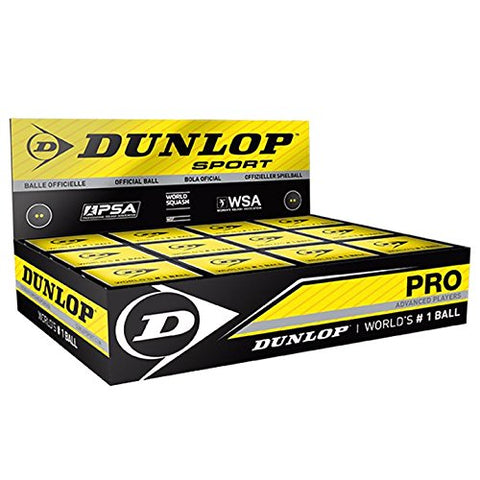 Dunlop Pro Squash Balls - 12 Balls
