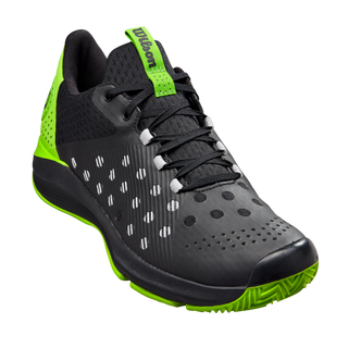Wilson Hurakn Men's Padel Tennis Sports Shoe Trainer - Black / Neon Green