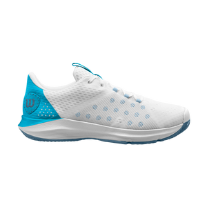 Wilson Hurakn Men's Padel Tennis Sports Shoe Trainer - White/Blue