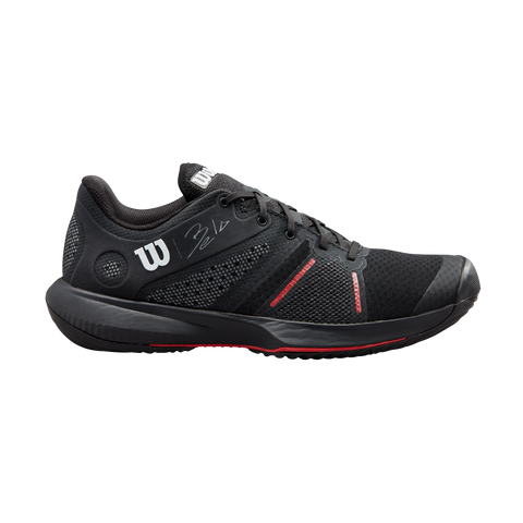 Wilson Bela Pro Padel Shoe - Black/Ebony/Poppy Red