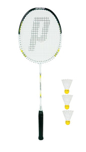 Prince Attack Badminton Racket & 3 Shuttlecocks
