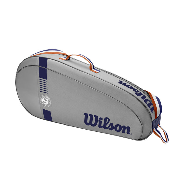Wilson Roland Garros Team 3 Tennis Racket Bag Grey Racketworld UK